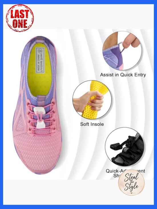 Water Shoes for Men Women - Quick Dry Aqua Socks for Hiking Surfing Kayaking main image 4